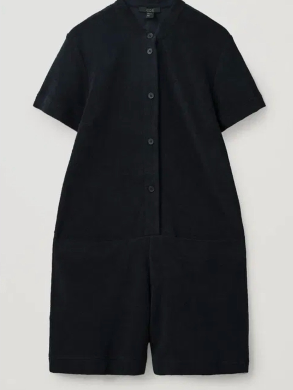 COS Black Short-Sleeve Knit Romper - Picture 4 of 8